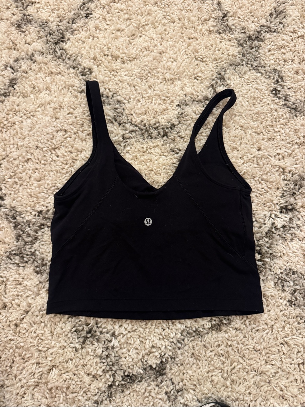 Lululemon Black V-Neck align tank top